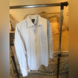 Jos. A. Bank Mens Blue Checkered Long Sleeve Dress Shirt.  Size 17 1/2-35SALE!